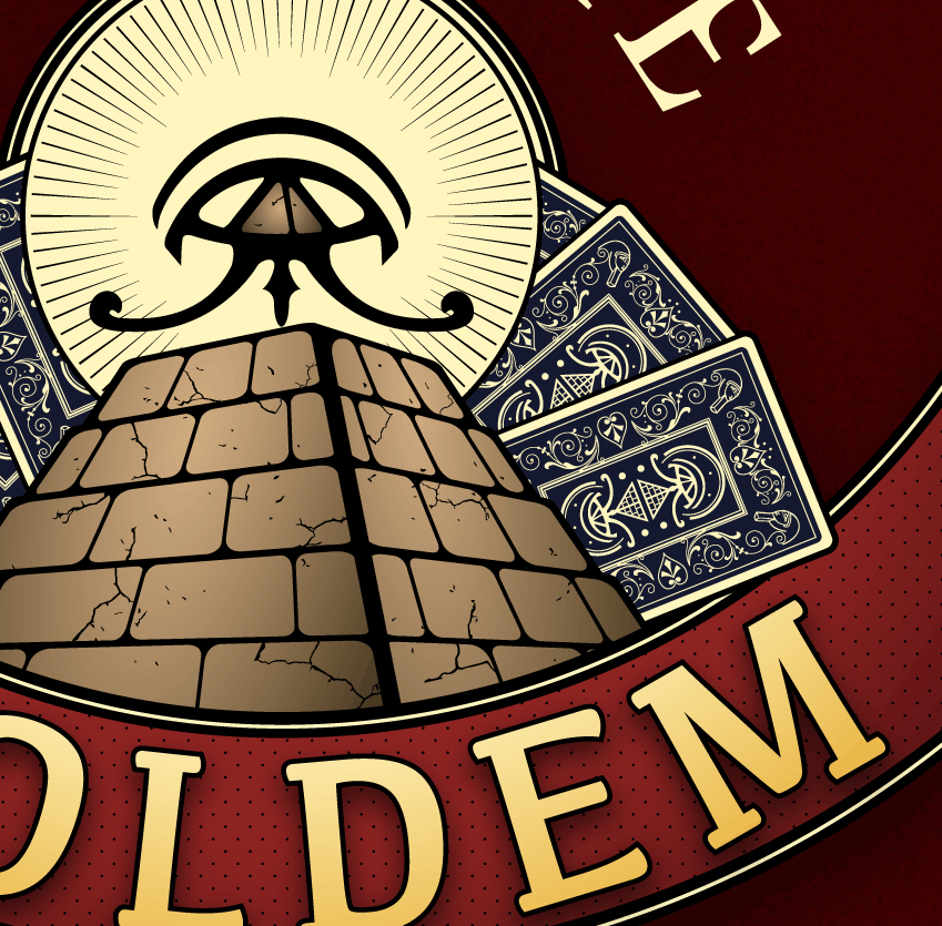 Techneek brand identity - gold logo